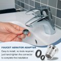 2pcs Faucet Aerator Adapter M16 Male To M22 With Washer 20mm Length
