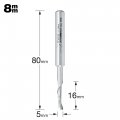 Trend Professional Helical Plunge Cutter 8mm Shank 5mm Cut Diameter High Speed Steel 50 19x8mmhsse