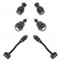 Ball Joint Suspension Kit With Sway Bar Links Front 6 Piece Set Mechanics Choice For 1991-1992 Jeep Comanche