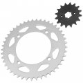 Caltric Front Rear Sprockets Compatible With Yamaha Xv250 V-star 250 2008-2014