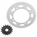 Caltric Front Rear Sprockets Compatible With Yamaha Xv250 V-star 250 2008-2014