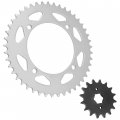 Caltric Front Rear Sprockets Compatible With Yamaha Xv250 V-star 250 2008-2014