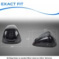 Glofe 5x Black Smoke Lens Cab Roof Marker Running Lamps W White Led Lights Compatible With Ford F150 F250 F350 F450 F550 F650