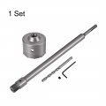 Uxcell Wall Hole Drill Bit 85mm Concrete Cement Stone Saw Cutter 340mming Depth Round Shank With Connecting Rod For Sds X4