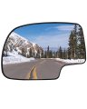 Left Side Mirror Glass For 2002 To 2006 Chevy Avalanche 1500 2500 Power Heated Driver With Convex Lens Chrome Finish 