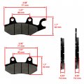 Caltric Front Brakes Compatible With Kawasaki Teryx4 S Le Camo 43082-0126 43082-0127 2021