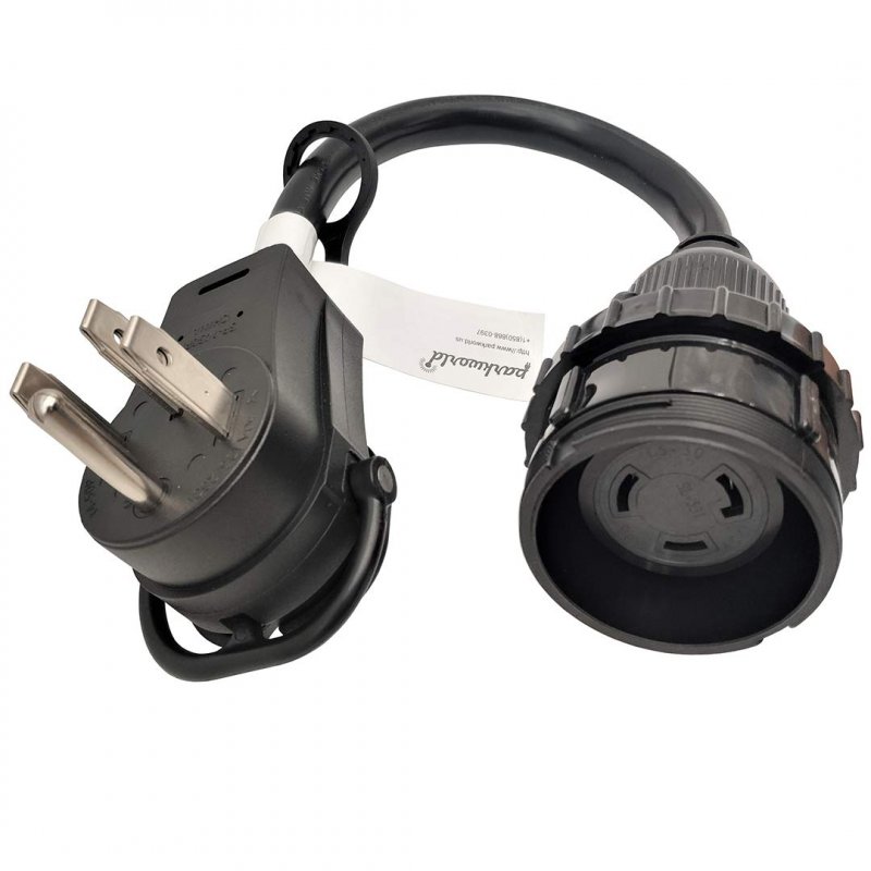 Parkworld 61124 Rv 50a Splitter Adapter Cord 14-50p To 14-50r Marine 30a Shore Power L5-30r 1 5ft