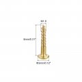 Uxcell Wood Screws M1 6 X 8mm Slotted Round Head Brass Self-tapping Screw 100 Pcs