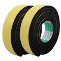 Uxcell 2pcs 40mm Width 10mm Thickness Single Side Shockproof Sponge Foam Tape 2m Length For Door Window