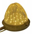 Dual Revolution Amber Turn Signal And Marker To Blue Auxiliary Led Watermelon Light Surface Mount With Bezel 2 Pack 