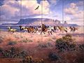 Artwork On Tile Ceramic Mural Backsplash Equine Art As Free The Wind By Jack Sorenson Kitchen Bathroom Shower 17 X 12 75 4 25 