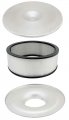 Ultra Flow Flat Air Cleaner Top And Bottom Housing With 14 In X 4 Paper Filter Spun Aluminum Construction Model 700-129 