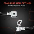 A-premium Rear Passenger Brake Hydraulic Hose Compatible With Select Ford Models E150 E250 Econoline E350 Club Wagon Super Duty