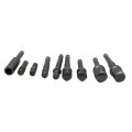 9-pieces Hex Shank Socket Adaptor With Magnetic Bit Holder Adapter Set Electric Impact Driver Drill