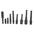 9-pieces Hex Shank Socket Adaptor With Magnetic Bit Holder Adapter Set Electric Impact Driver Drill
