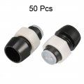 Uxcell 50pcs 5mm Led Lamp Holder Light Bulb Socket Plastic Chrome Plated For Light-emitting Diode Lighting