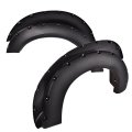 Fender Flares For Ford F250 F350 Super Duty 2011 To 2016 Styleside 81 8 In Or 98 0 Bed Textured Riveted Style Black Wheel 4 