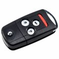 Hqrp 2-pack Flip Key Fob Keyless Entry Replacement Compatible With Acura Mdx Rdx Tl Tsx Zdx Honda Accord 2010 2011 2012 2013