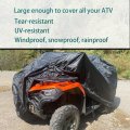 Qymoto Atv Cover Large 4 Wheel Quad Bike Storage Heavy Duty 420d Outdoor Waterproof Windproof For Cfmoto Cforce Polaris
