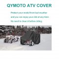 Qymoto Atv Cover Large 4 Wheel Quad Bike Storage Heavy Duty 420d Outdoor Waterproof Windproof For Cfmoto Cforce Polaris
