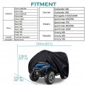 Qymoto Atv Cover Large 4 Wheel Quad Bike Storage Heavy Duty 420d Outdoor Waterproof Windproof For Cfmoto Cforce Polaris