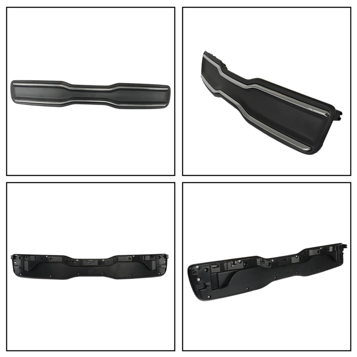 Front Middle Grille Black With Chrome Trim Replacement For 2014-2016 Soul 86350b2000