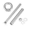 Uxcell M8 X 120 Expansion Eyebolt Eye Nut Screw With Ring 304 Stainless Steel Anchor Raw Bolts 1 Pcs