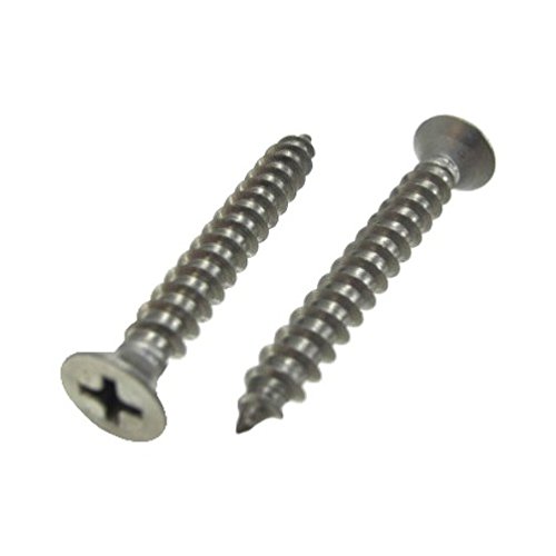 10 X 1 In Stainless Steel Flat Head Phillips Sheet Metal Screws Type 18-8 Box Of 100