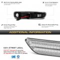 Vipmotoz Full Led Strip Side Marker Lights Fender Parking Lamps Compatible With 1999-2003 Bmw 3 Series E46 323ci 323i 325ci