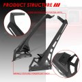 50in-52in Led Light Bars Wrinkle Textured Windshield A-pillar Mounting Bracket Compatible With Jeep Wrangler Jl 18-20