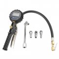 X Autohaux 3 To00psi Portable Digital Tire Pressure Gauge Inflator Quick Clip Inflated Deflation With Lever 3 Type Air Intake
