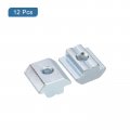 Uxcell T Nuts 12pcs Nickel Plated Carbon Steel Slot Bolts 4545 Series M6 Hammer Head Fastener Sliding For Aluminum Extrusion