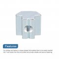 Uxcell T Nuts 12pcs Nickel Plated Carbon Steel Slot Bolts 4545 Series M6 Hammer Head Fastener Sliding For Aluminum Extrusion