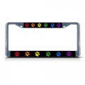 Fastasticdeals Rainbow Paw Gay Lesbian License Plate Frame Tag Holder Cover 