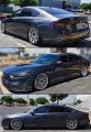 Premium 3d Wavy Sport Black Window Visor Rain Guard Deflector Compatible For 2023 2024 Honda Accord 11th Gen