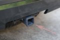 Lfparts Blank Trailer Metal Hitch Tube Cover Fits 2 Receivers Round Black