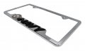 Navy 3d Chrome Metal Cutout License Plate Frame