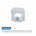 Uxcell T Nuts 100pcs Nickel Plated Carbon Steel Slot Bolts 2020 Series M6 Hammer Head Fastener Sliding For Aluminum Extrusion