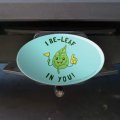 I Be-leaf In You Believe Funny Humor Oval Tow Trailer Hitch Cover Plug Insert