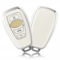Tpu Key Fob Cover For Subaru Ascent Brz Impreza Legacy Sti Crosstrek Outback Forester 4 Button Protective Case White 