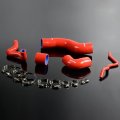 G-plus Silicone Intercooler Boost Hose Compatible With 1999-2005 Vw Golf Mk4 Bora 1 8t Red