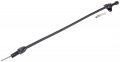 Jegs Flexible Braided Transmission Dipstick Fits Gm Powerglide Transmissions Firewall Mount Black Stainless Steel Hose Billet 