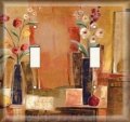 Snazzyswitch Tall Flower Vases Decorative Light Switch Cover Double Toggle Wall Plate 
