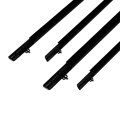 4pcs Black Window Molding Trim For 2006-2011 Honda Civic 72460-sna-a01 72410-sna-a01 A Reduce Noise Leak Proof 