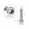Uxcell 8-32x3 4 Hex Socket Head Cap Screw Bolts 304 Stainless Steel Polished 25pcs