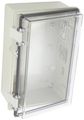 Nbb-10261 Plastic Indoor Box Polycarbonate Electrical Housing With Clear Door Gray 10 75 L X 6 78 W 4 33 In H 