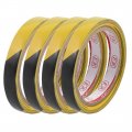 Aexit 15mm X Electrical Equipment 17m Pvc Striped Floor Boundary Marking Warning Tap Black Yellow 4pcs