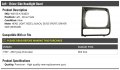 Left Driver Side Headlight Bezel Black Compatible With 1997-2001 Jeep Cherokee Se Se Sport