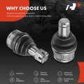 A-premium Set Of 4 Front Upper Lower Ball Joints Kit Compatible With Ford Explorer 1993-1994 Ranger 1993-1997 4wd Only Replace