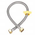 Faucet Supply Line Connector G1 2 Female X 20 Inch Length 304 Stainless Steel Hose Brass Nut 